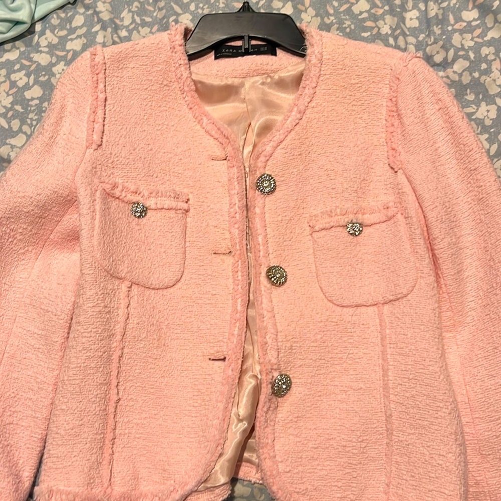Pink Zara blazer